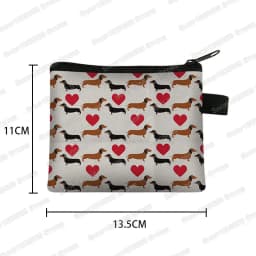 Cute Pug Dog Pattern Coin Purses Women Lovely Pet Animal Mini Wallet Ladies Key Credit Card Bag Small Lipstick Bags Gift