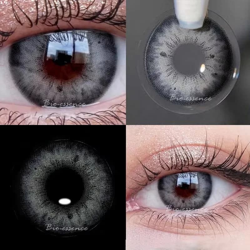 Bio-essence 1Pair Colored Contact Lenses Color Lens Eyes Lentillas Verdes Naturales Lenses With Diopters Fashion Lenses