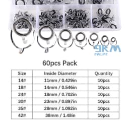 Rod Repair Guides Kit Stainless Steel Fishing Rod Guides Freshwater Seawater Fishing Rod Building Guide Ceramic Rings 4mm~38mm