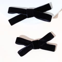Lystrfac 1/2Pcs New Velvet Black Hairpin for Women Girls Vintage Head Bow Hair Clips Headdress Female Hair Accessories