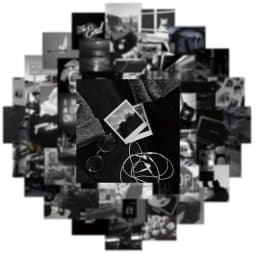 10/30/50pcs Cool Black Graffiti Stickers Aesthetic Ins Decals Decoration Skateboard Guitar Notebook Bike DIY Toys Kids Sticker