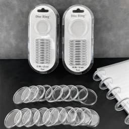 Transparent Mushroom Hole Notebooks and Journals Disc Blister Pack Planner Album Scrapbooking Ultra-transparent Binding Buckle