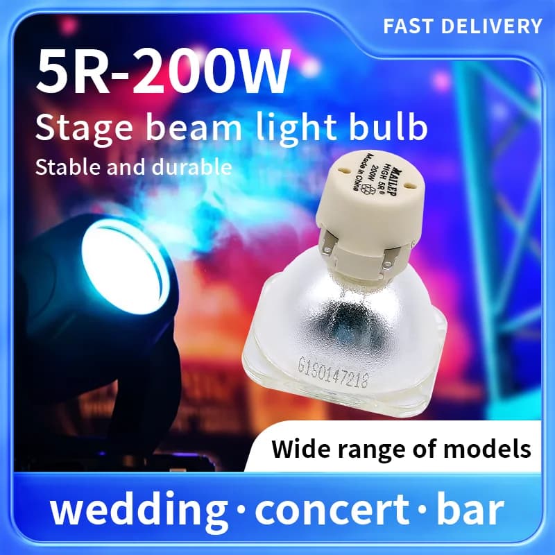 Ready to ShipIn Stock Fast Dispatch Disco DJ Stage Equipment Beam Moving UHP Light 5r 200W Stage Lights Bulb Sharpy