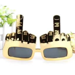Vertical Middle Finger Party Mask Funny Sunglasses Children's Birthday Party Photo Prop Novelty Costume Carnival Event Decor