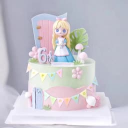 Mini Happy Birthday Banner Cake Topper Party Cake Decoration Supplies Handmade Bunting Garland Pennant Flags