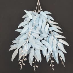 55cm Artificial White Flower Plant Wedding Bouquet Decoration Silk Flower Home Vase Decor Willow Leaf Green Grass Fake Flowers