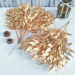 55cm Artificial White Flower Plant Wedding Bouquet Decoration Silk Flower Home Vase Decor Willow Leaf Green Grass Fake Flowers
