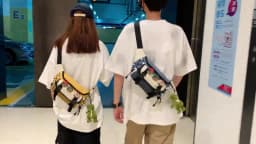 Japanese Crossbody Bag Male Korean Unisex Girl Student Chest Bag Hong Kong Style Retro Waist Bag
