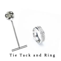2023 Fashion Men's Tie Set Hanky Cufflink with Tie Tack Silver Ring 8cm Solid Classic Wedding Party Accessories Gravata Gift