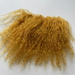 High Quality Sheepskin Wool Lamb Fur Pelt Hair Row Curly Hair Extensions SD Blyth Dolls Wigs Hair Wefts Accessories