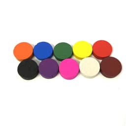 100 Pieces Diameter 15*5 MM Wooden Pawn Game Pieces Colorful Chess For Tokens Board Game/Educational Games Accessories
