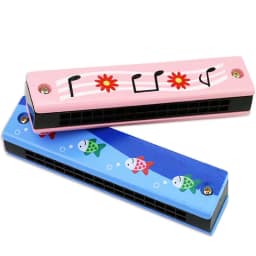 6PCS Wooden 16-Hole Harmonica Music Toy Children's Birthday Party Favors Wedding Guest Gifts Pinata Filling Gifts For The Kids