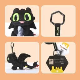 Genuine Classic Anime Small Pendants Plush Keychains Toothless Dolls Stuffed Animals Christmas Birthday Gifts For Kids