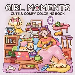 COZY BESTIES: Coloring Book for Adults And Teens Featuring Cute Cozy Daily Activities for Relaxation DIY Painting Drawing Gift
