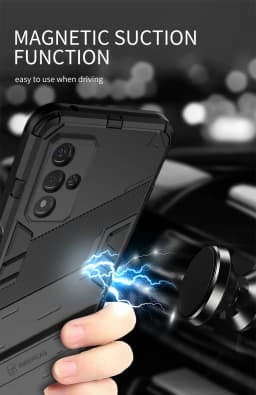 Note15 Pro+ Case Car Magnetic Armor Shockproof Stand Phone Cases for Xiaomi Redmi Note 15 Pro Plus Note15Pro Plus 5G Back Cover
