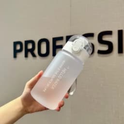 550ML Space-Themed Water Bottle with Anti-Slip Lid & Handle - Durable Plastic, Leak-Proof Design for Outdoor Sports, Camping