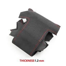 DIY Sewing Suede Leather Cover For Toyota Prius 30 XW30 2009-2015 Prius C US 2012-2017 Car Steering Wheel Cover Trim Accessories
