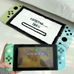 Game Controller Shaped Rug Cartoon Plush Bedroom Children's Room Play Area Decorative Floor Mat Home Decor