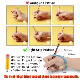 6PCS Ergonomic Pencil Grips Portable Soft Students Learning Write Corrector Cartoon Shape Handwriting Aid for Handwriting