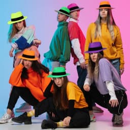 5/10/20/30/40/50Pcs Neon Plastic Party Hats UV Light Party Glow Hats Fluorescent Hat Kid Adults Birthday Music Party Decorations