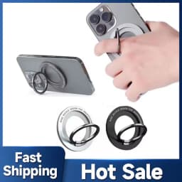 Magnetic for Magsafe Phone Holder Stand Mini Magnet Finger Ring Socket Cellphone Bracket for IPhone 16 15 14 13 12Pro/Max