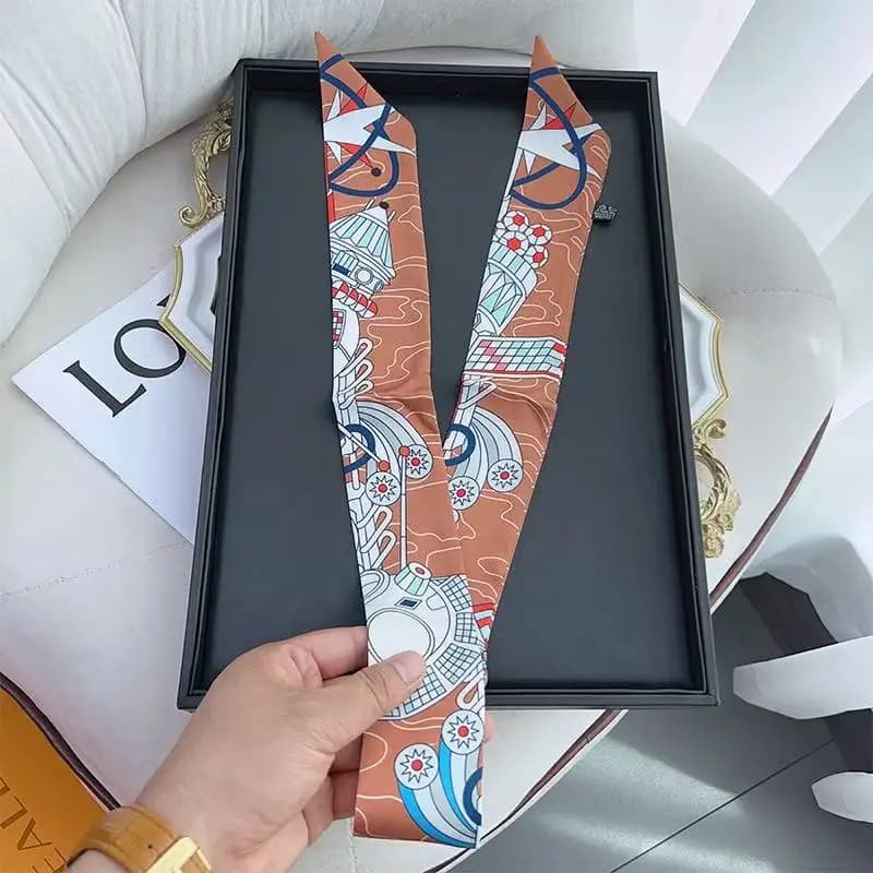Korean Version of Versatile Women's Tied Bags Ribbons Headbands Decorative Long Streamers Small Scarves Silk Scarves Wholesale