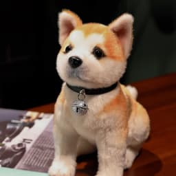Simulation Akita Inu Male Plush Toy Dog Doll - Kids' Pet Shiba Inu Comforting Sleep Companion Pillow Toy, Soft Stuffed Animal Fo