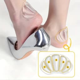 Unisex Clear Silicone Heel & Forefoot Cushion Pads, Compatible with High Heels & Sneakers, Lightweight, Breathable Comfort Inser