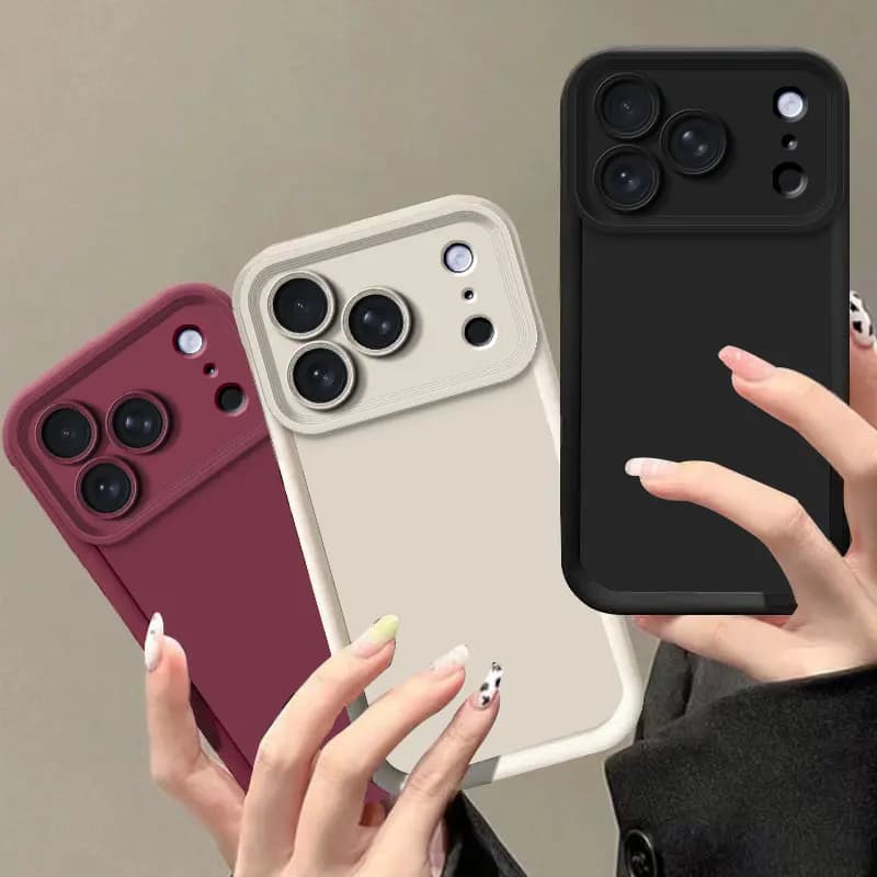 For Apple iPhone 17 Pro Max Case Soft Silicone Bumper Protect Cover For iPhone 17 Air 17ProMax 17Air Candy Shockproof Phone Case