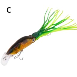 1Pcs 14cm 40g Octopus Fishing Lure 6 Colors Squid Hard Bait High Carbon Steel Hook Octopus Crank For Tuna Sea Allure Tools
