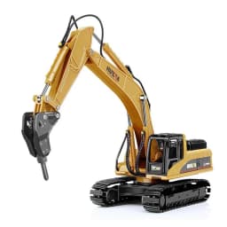 HUINA 1/50 High Simulation Alloy Toys Die-cast Navvy Loader Bulldozer Engineering Construction Car Toys for Boys Kids Xmas Gifts