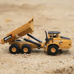 HUINA 1/50 High Simulation Alloy Toys Die-cast Navvy Loader Bulldozer Engineering Construction Car Toys for Boys Kids Xmas Gifts