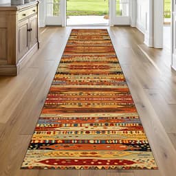 VIKAMABohemian Style Runner Rug Runner Mat Home Decoration Kitchen Rugs Entryway Hallway Bedroom Carpet Welcom Floor Mat Laundry