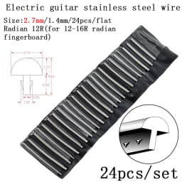 Fingerboard Frets Fret Wire For Electric Guitar Nickel Silver Stainless Steel 2.4MM 2.7mm 2.9MM HUATOOL