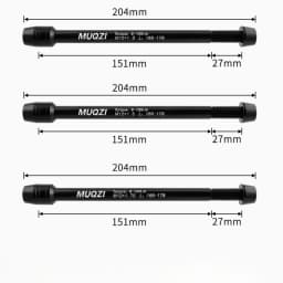 MUQZI Mountain Road Bike Trainer Thru Axle Adapter Conversion Kit Shaft Bike Wheels Quick Release Skewers M12-1.0/1.5/1.75