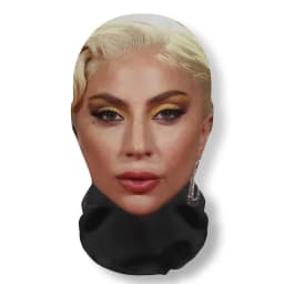 3D Printed Funny Mask Cosplay Pop Singer Lady gaga Full Face Elastic Mesh Breathable Masks Balaclava Headcovers Fan Props