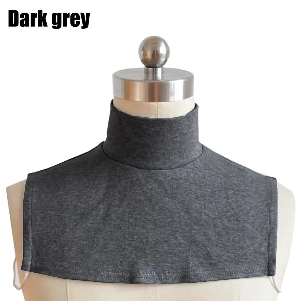 Women Men Half Top Dickey Detachable Removable Fake Collar Neck Warmer False Pullover Turtleneck