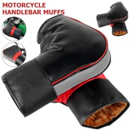 1Pair Electric Bike Winter Warmer Gloves Handlebar Muffs Protective Motorcycle Scooter Thick Warm Grip Handle Bar Muff Rainproof
