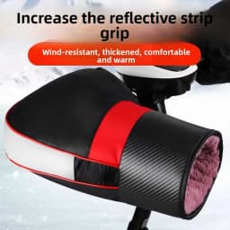 1Pair Electric Bike Winter Warmer Gloves Handlebar Muffs Protective Motorcycle Scooter Thick Warm Grip Handle Bar Muff Rainproof