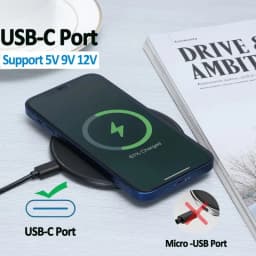 Wireless Charger Pad for iPhone 17 16 15 14 13 Pro Max X Samsung Xiaomi Phone Chargers Induction Fast Charging Dock Station