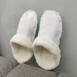 New Removable Plush Liner Shoes Insoles Winter Warm Ankle Sock Shoe Charms Thicken Plush Insole for Women Men Shoe Covers
