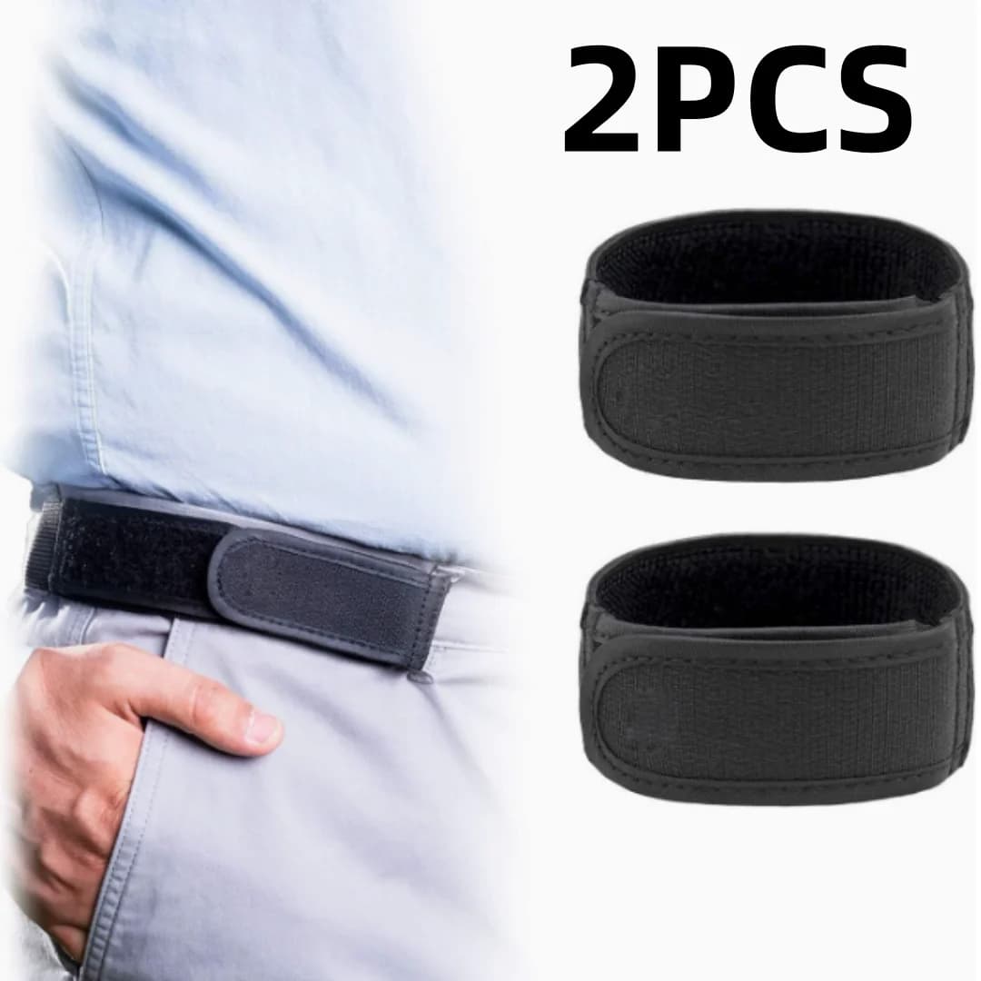 2pcs/1pc Buckle Free Waist Belts Men's Ultra-soft No Buckle Elastic Belts Fashion Comfortable Stylish Belt Loop Buckle-Free Belt