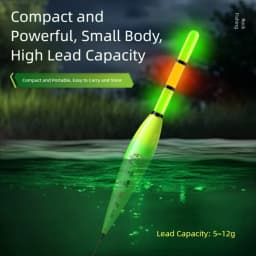 Electronic Fishing Float Long Tail 2 Light Light Float Indicator Buoy Strike Slip Drift Tube Bobbers Buoy Night Fishing
