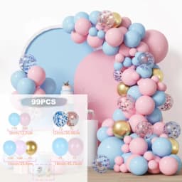 Gender Reveal Blue Pink Balloon Garland Arch Birthday Party Decor Kids Birthday Ballon Wedding Supplies Latex Ballon Baby Shower
