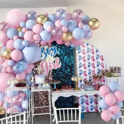 Gender Reveal Blue Pink Balloon Garland Arch Birthday Party Decor Kids Birthday Ballon Wedding Supplies Latex Ballon Baby Shower