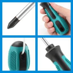1PCS Flat Cross Screwdriver Type 3mm PH/SL Head Magnetic Screwdriver Household Basic Anti Slip Manual Screw Drive Tool