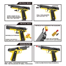 Automatic Colt 1911 Automatic Shell Soft Bullet Toy Gun Air Gunner Gun CS Shooting Boys Toy