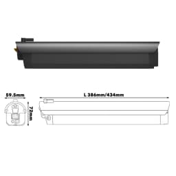 HIMO C30 Integrated Lithium-ion Battery Pack 36V 10Ah 10.5Ah for 250W 350W 500W Soltera.2 and Soltera.2 Step-Through E-bike