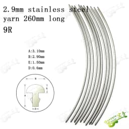 HUATOOL 10PCS Fingerboard Frets Fret Wire For Acoustic Guitar Brass Frets 2.0/2.2/2.4/2.7/2.9/3.2mm L260mm