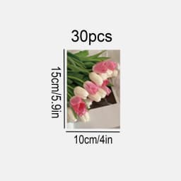 30PC Lucky Life Theme Postcards,Floral Alphabet Elements,Wall Decoration Materials Living Room Classroom (Includes 48 Stickers)